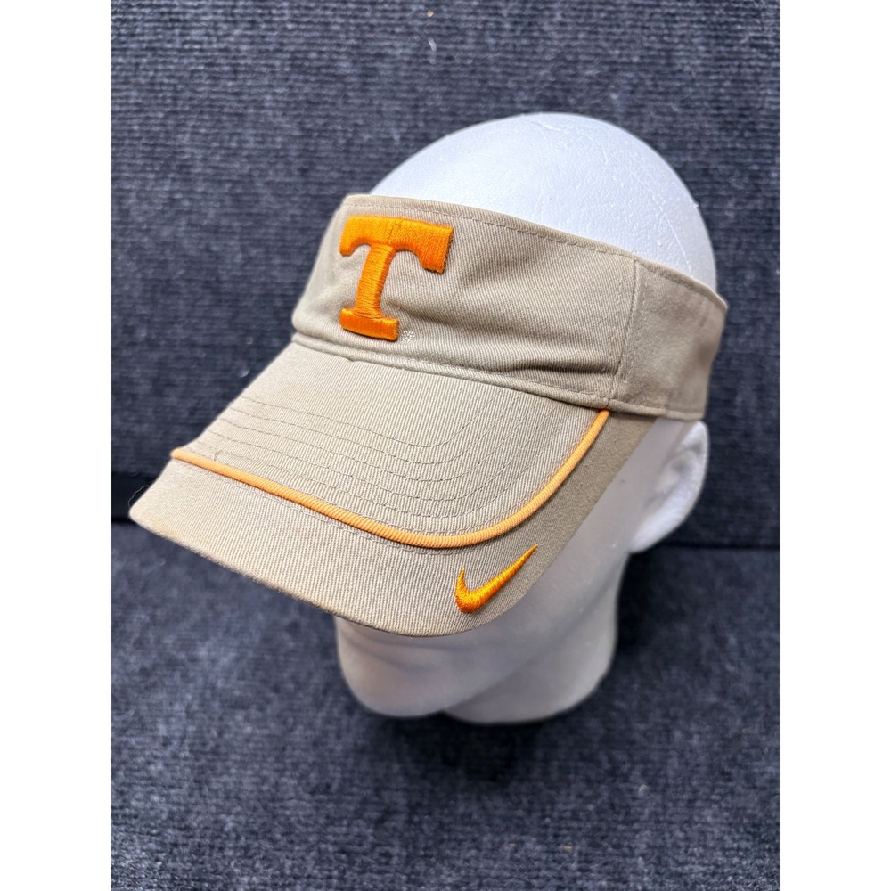 Nike Team Tennessee Volunteers Visor Khaki Orange Embroidered F7TPC Men One Size